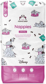 Mama Bear Disney Ultra Dry Luiers Maat 4 (8-14kg), Wit, 84 Stuks (1 Pak) Naty Shop Maat 5+ (11-17kg) Enkele Verpakking