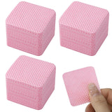 300 Stück Nagellackentferner Pads, Fusselfreie Nägel Wattepads Für Nägel Nagellackentferner Pluisvrije nageldoekjes Cleaner Gelnägel - Rosa