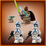LEGO Star Wars Ontsnapping met de BARC Speeder, de Mandalorian set, speelgoedfiets met zijspan, inclusief de figuren Kelleran Beq en Grogu, cadeau voor jongens en meisjes vanaf 8 jaar 75378 Bouwsets Beuche in LEGO-Store