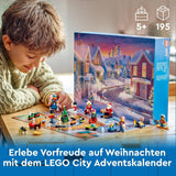 LEGO City Adventskalender 2024, Adventscadeau voor kinderen vanaf 5 jaar, 24 verrassingen, minifiguren in kerstoverall, Kerstman en mevrouw de Kerstman, Kerstcadeau 60436 Bouwsets Besuche den LEGO-Store