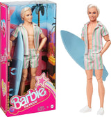 Barbie de film - Fans van poppenfilms, Ken-pop, verzamelpop met surfplank en sneakers, beweegbaar lichaam, platinablond haar, geschikt als cadeau voor kinderen van 3 jaar oud, HPJ97 Naty Shop-poppen Standaardtitel