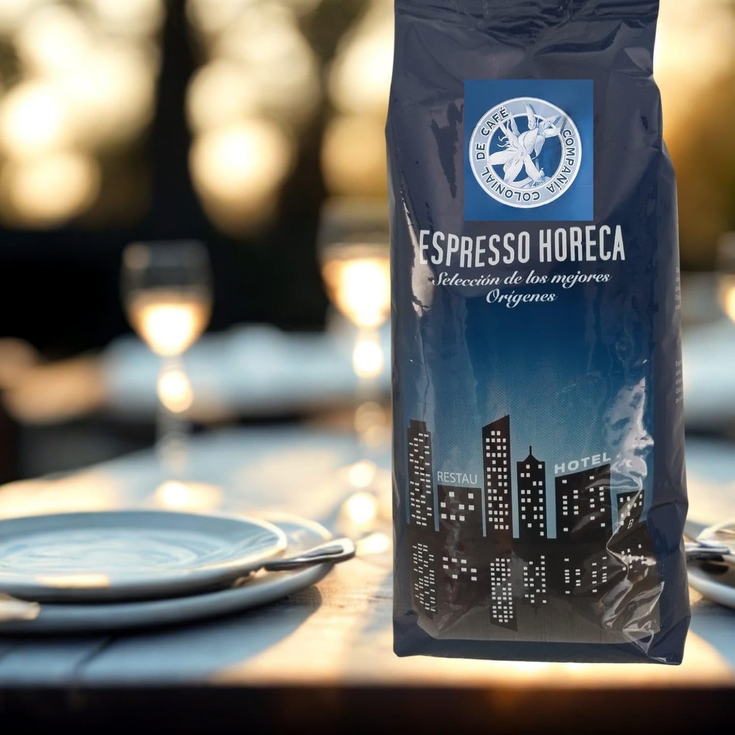 100% natuurlijke Arabica-koffiebonen 1 kg – intens gebrande espressokoffie met een mix van Colombiaanse en Braziliaanse afkomst – Fair Trade.