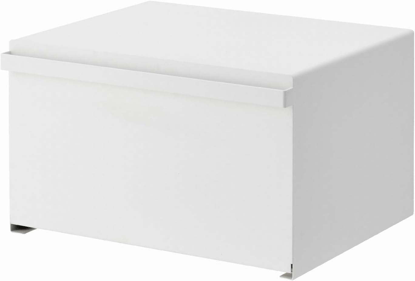 Yamazaki 4352 TOWER Broodmand, wit, staal, minimalistisch, 40 x 34,5 x 24 cm Voedselbewaardozen Naty Shop Wit One size