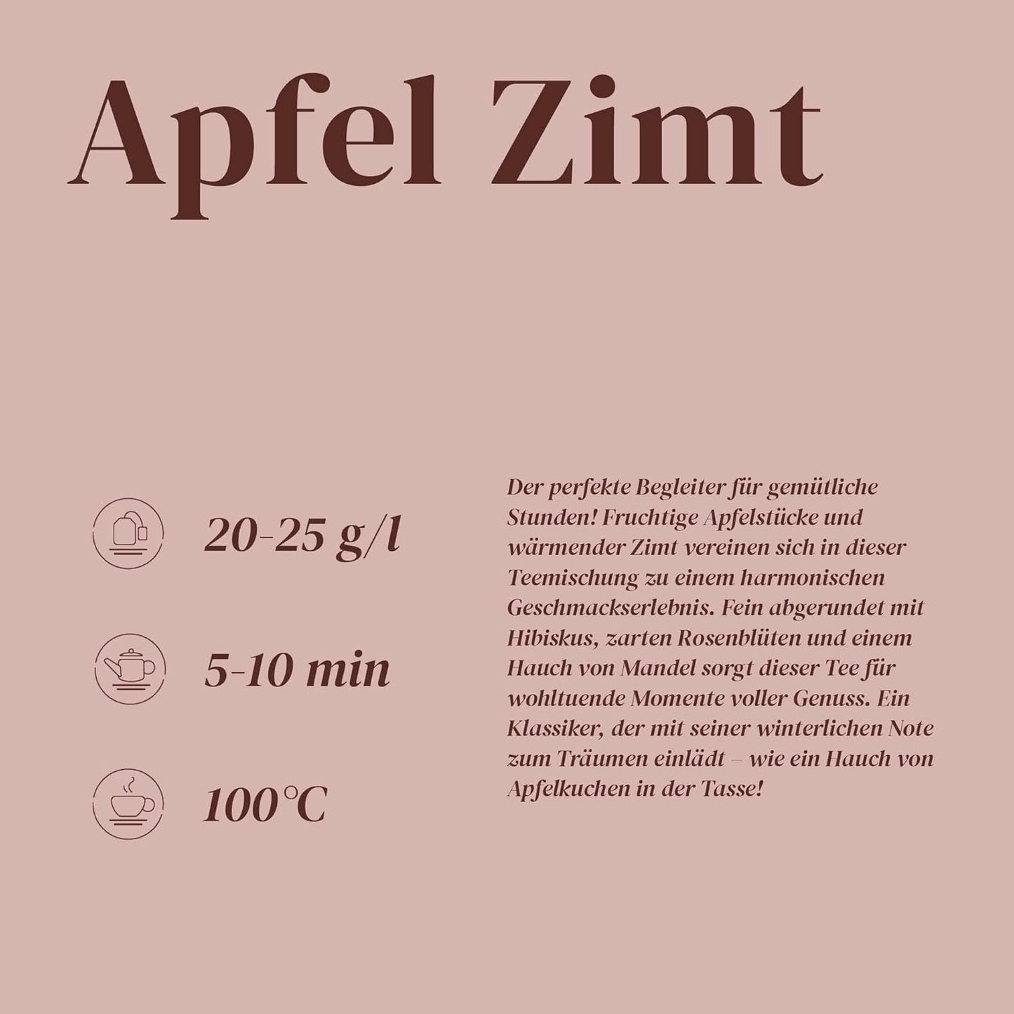Alpacathee | Appel en kaneel | Mengsel van vruchtentheeën | Bulk | Hersluitbaar (100g)