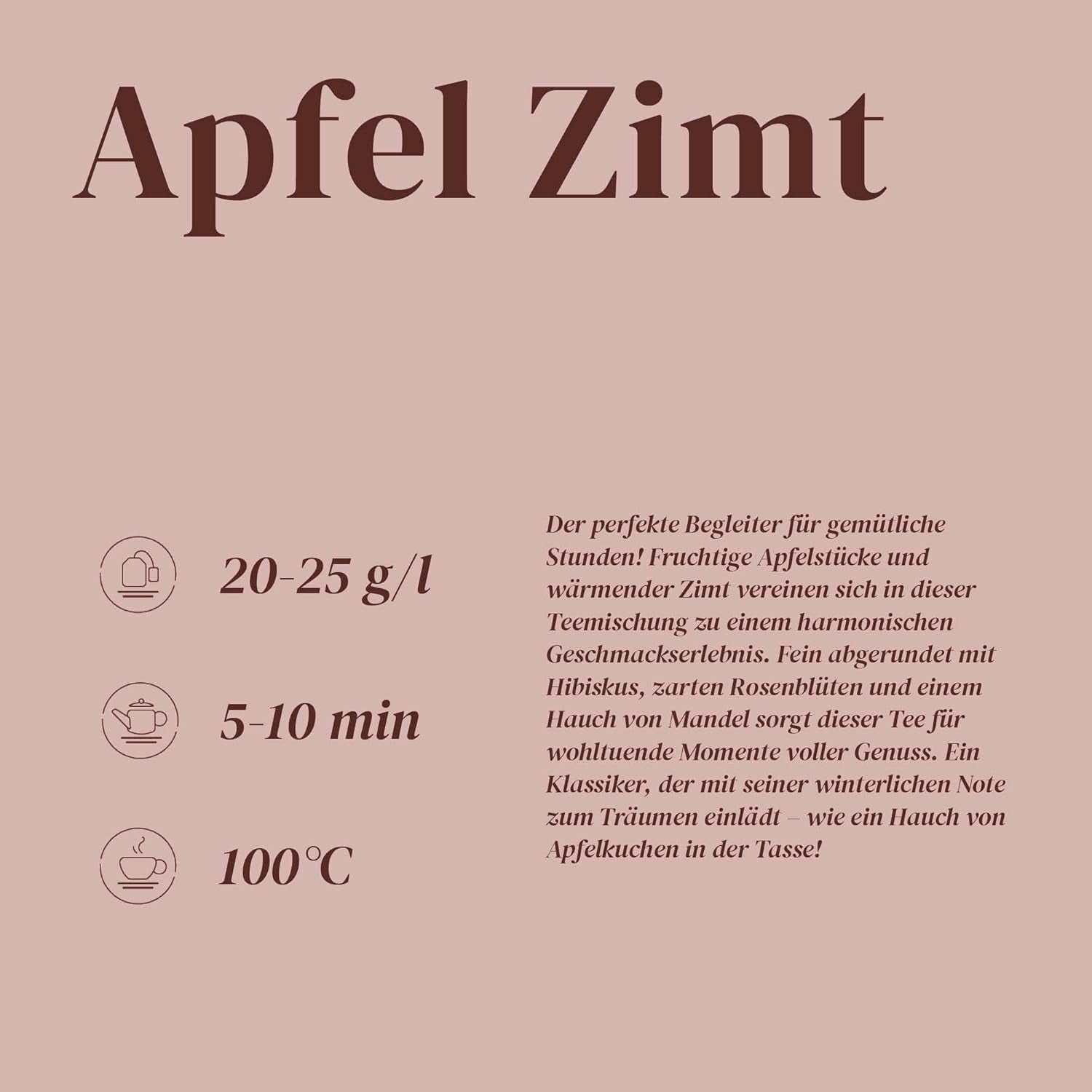 Alpacathee | Appel en kaneel | Mengsel van vruchtentheeën | Bulk | Hersluitbaar (100g)