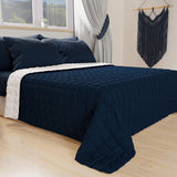 PETTI Artigiani Italiani - Eenpersoonsbeddekbed, dubbelzijdig dekbed, lentedekbed, nachtblauw, wit, 100% Made in Italy Dekbedden en dekbedden Naty Shop