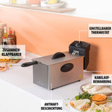 Tristar oliefriteuse FR-6935, 2000 watt, 3 liter, thermostaat, koude zone, 3-4 personen, metaal Apparaten Naty Shop