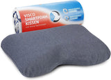 Kussen voor zijslaap GIANFAR | Orthopedisch neksteunkussen | Ultravers traagschuim tegen keelpijn en migraine | Thermoregulerende hoes | Kussen voor zijslapen met cervicale wervelkolom 55X40X12/10 cm Cervicale orthopedische kussens Naty Shop Antraciet Thermic Quickdry Bezug