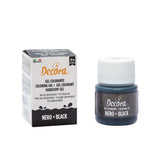 , 9600820 Gel-voedselkleuring, Gel-voedselkleuring ideaal voor coatings en decoraties, Creëert intense en heldere kleuren, Gemaakt in Italië, 28 gram, Zwarte kleur.