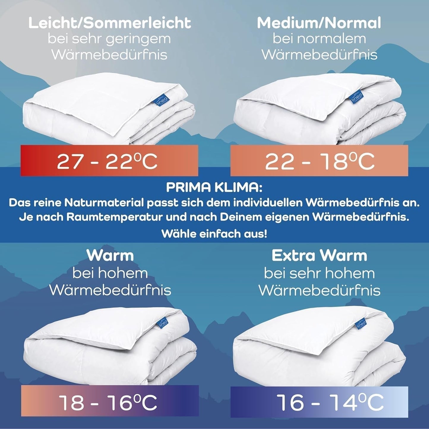 Böhmerwald Exclusief dekbed, kameel, wit, 135 X 200 Cm Dekbedden en quilts Naty Shop