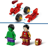 LEGO Marvel Iron Man met fiets en Hulk, superheldenbouwspeelgoed voor kinderen, verzamelset met fiets en minifiguren, cadeau voor meisjes en jongens vanaf 4 jaar 76287 Bouwsets Besuche in LEGO-Store