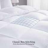 Kingsley Trend alternatief wit donzen dekbed voor alle seizoenen, het hele seizoen, kingsize dekbed (2,6 x 2,3 m), zacht, machinewasbaar dekbedden en quilts Naty Shop