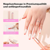 Aokitec 14 Stück Silikon Tool Nägel Pinsel voor Gel Nailack UV, Wiederwendbare Gel Pinsel voor UV Nailack Chrome Nail Powder, Nail Art Zubehör Für Ombre Blush Mirror Effekt, Nägel Selber Machen