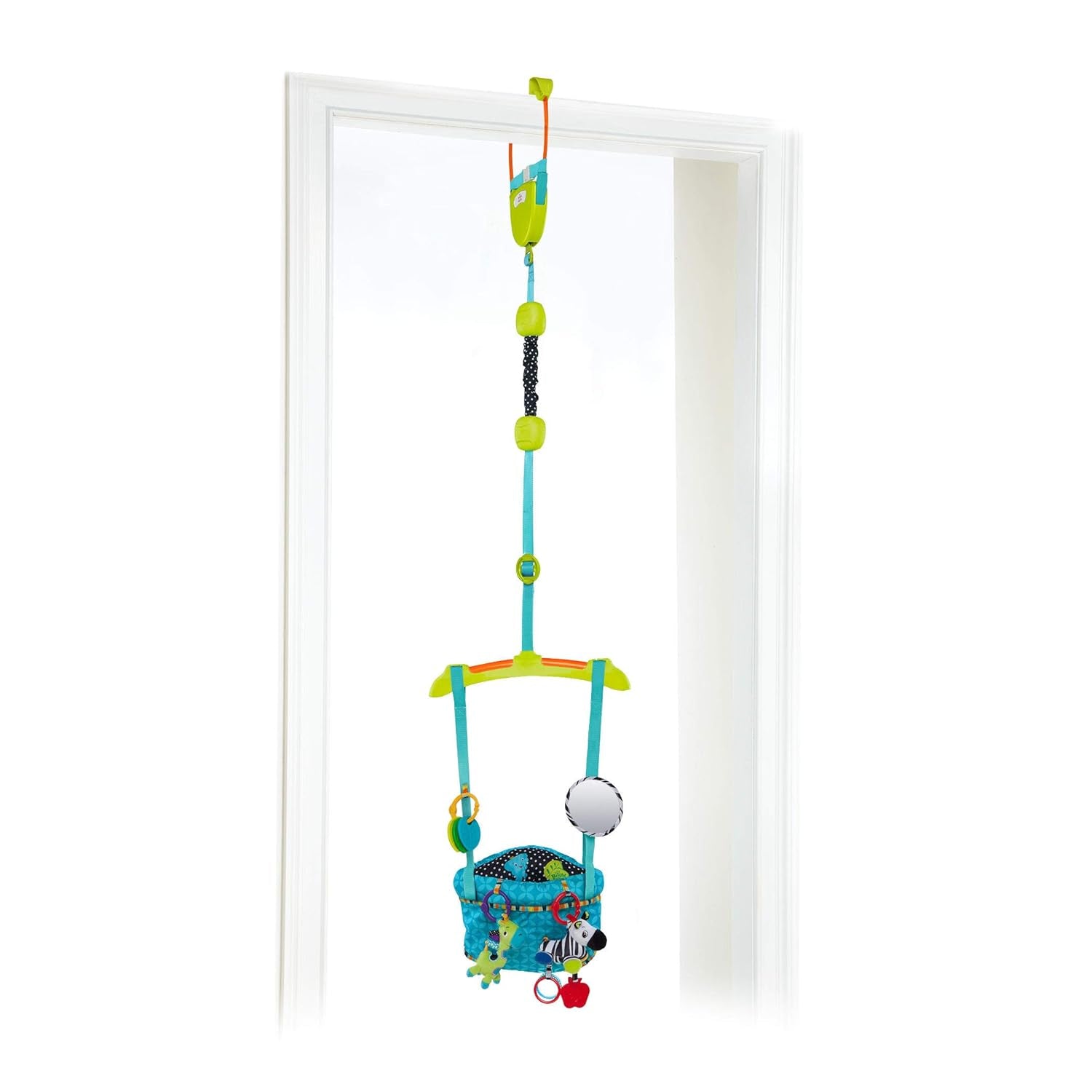 Bright Starts Deluxe deurvangerset met veilige en stabiele deurframeclip en Pampers Sensitive babydoekjes, 1200 doekjes (15 x 80)