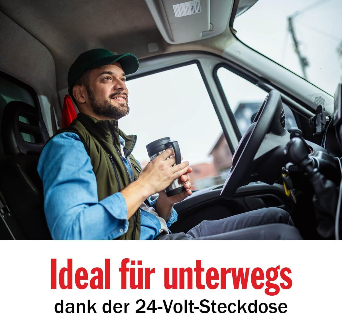 24V Truck-koffiezetapparaat - Truck-koffiezetapparaat - Filterkoffiezetapparaat - Warmhoudkoffiezetapparaat - Glazen karafkoffiezetapparaat - Zwart