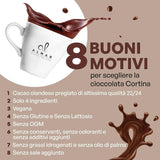 Italiaanse warme chocolademelk Cortina CLASSIC smaak - (15 X 30 g) Enkele portie, envelop, 450 g Cacao en warme chocolademelk Naty Shop