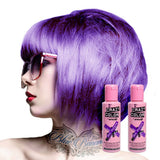 GO TOXIC UV semi-permanente haarkleuringscrème 100 ml (1 pakje) Naty Shop Violet haarverf 50 Ml (2 pakje)