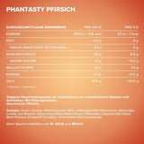 Ironmaxx Phantasty - Romige perzik 250G dosis | Veganistische Geschmackspulver Mit Echten Frucht- Oder Nussstückchen | Perfekter Zuckerersatz Zoetstoffen Naty Shop