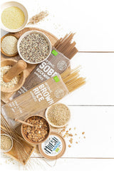 DIET-FOOD Bio Buchweizen Soba Nudeln Lebensmittel Pasta Veganistisch Glutenvrij Lactosefrei Sojafrei Nudeln für Vegetarier en Veganer 250 Gram