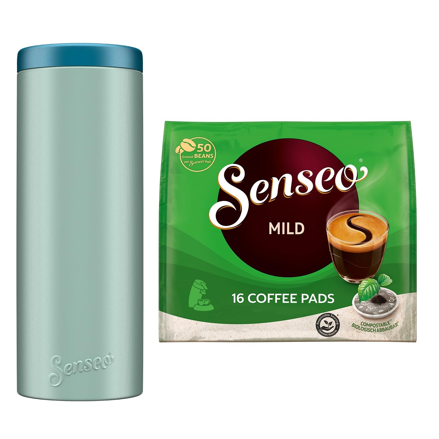 Pads Mild, 10 x 16 Getränke, 160 Kaffee Pods, inclusief Pad Dosis