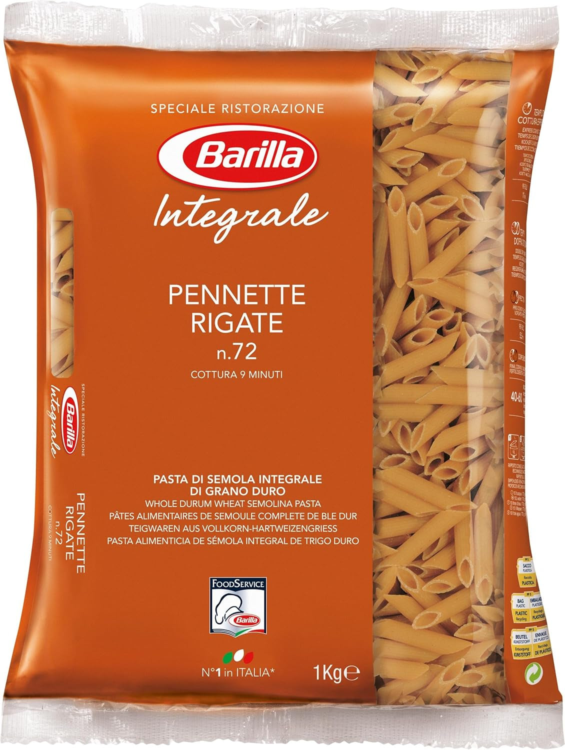 Volkoren Barilla Fusilli Volkorenpasta – 1 kg