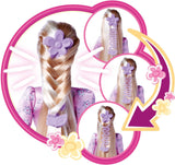 Simba 105733640 - Steffi Love Flower Hair, pop met extra lang haar, inclusief 6 clips, vlechtaccessoire en kam, 29 cm, vanaf 3 jaar