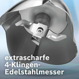 Bosch Stabmixer Ergomaster Serie 6 MSM6M673, 10 Jahre Motorgarantie, Edelstahl-Klingen, Verschleißfreie Keramik-Kupplung, Luftkühlung, Zerkleinerer, Kartoffelstampfer, Schneebesen, 1000 W Keuken Naty Shop