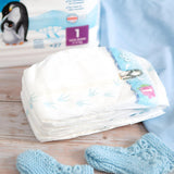 Biologische luiers maat 1 newborn (2-5 kg), 1 zakje met 27 luiers