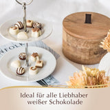 Chocolade - Mini Witte Pralines | 90 gram | Doos met 18 pralines in 6 heerlijke assortimenten | Geschenk van chocolade | Chocoladecadeau (pak van 3)