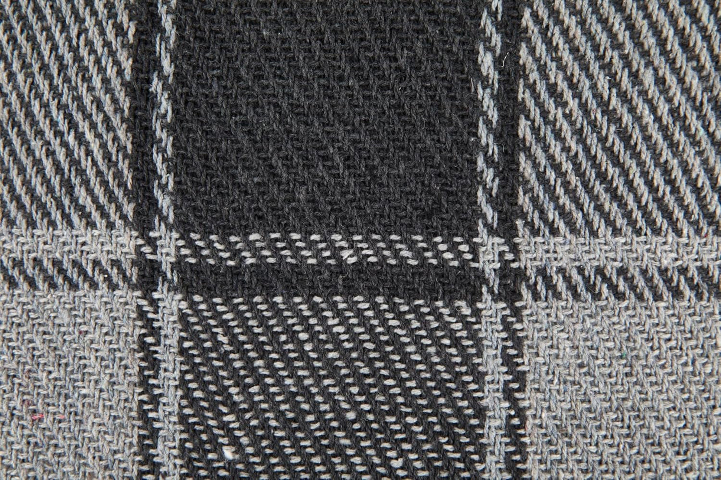 Frisco plaid, Gerecycled katoen, Traditioneel, Plaid, Voor stoel, bank, bank, plaid, deken, Antraciet, 127 X 152 Cm Bedden en Dekens Emma Barclay