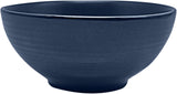 ECHTWERK "Alicia" 16-delige vintage combinatieserviesset modern design voor 4 personen Elegante donkerblauwe steengoedserviesset met 4 borden 4 zijborden 4 kommen 4 theekopjes