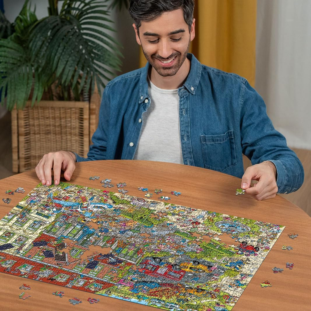 Ravensburger Puzzel 12000723 - Het Hotel - Puzzel van 1000 stukjes voor volwassenen en kinderen vanaf 14 jaar, Puzzel Naty Shop