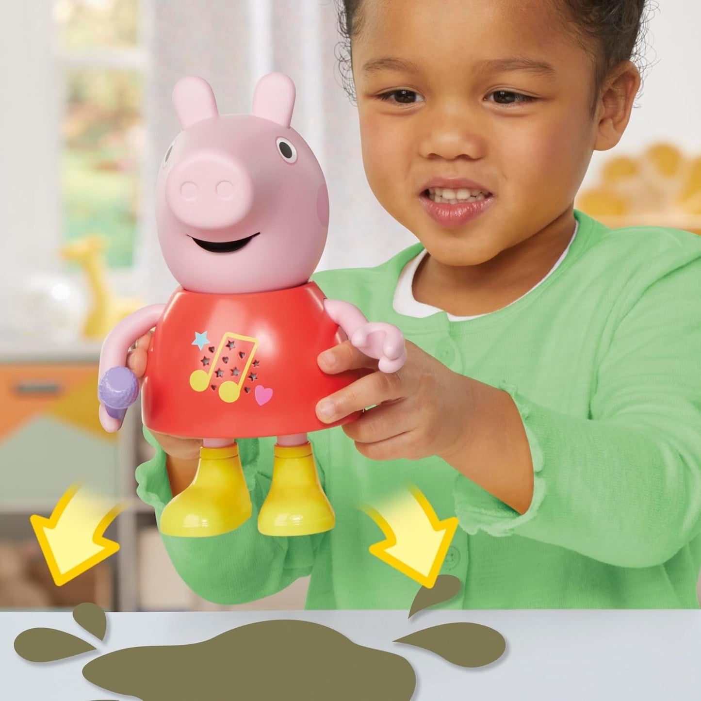 Peppa Pig pop, pratend en zingend, roze, 20 cm