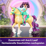 Unicorn Academy AVA en Unicorn Leaf Set - Originele figuren van ca. 12 cm groot uit de populaire Netflix-serie Met twee accessoires en haarborstels Voor fantasierijk rollenspel, voor kinderen vanaf 4 jaar Actiefiguren Naty Shop