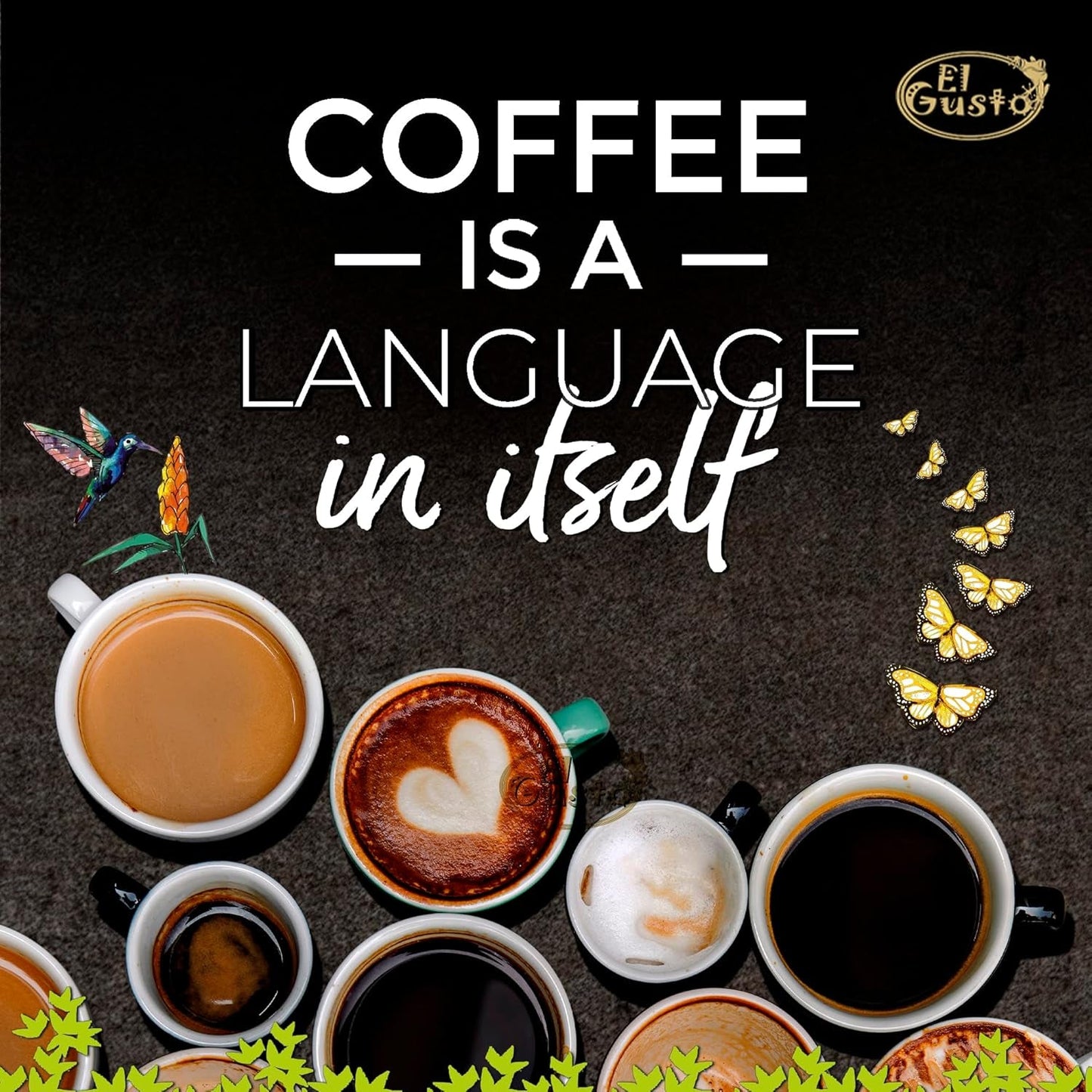 El Gusto Espresso Kaffee uit ganzen Bohnen uit Costa Rica, dunkel geröstet, creatieve Mischung, 100% Arabica, frischer Gourmet-Kaffee 3er Pack