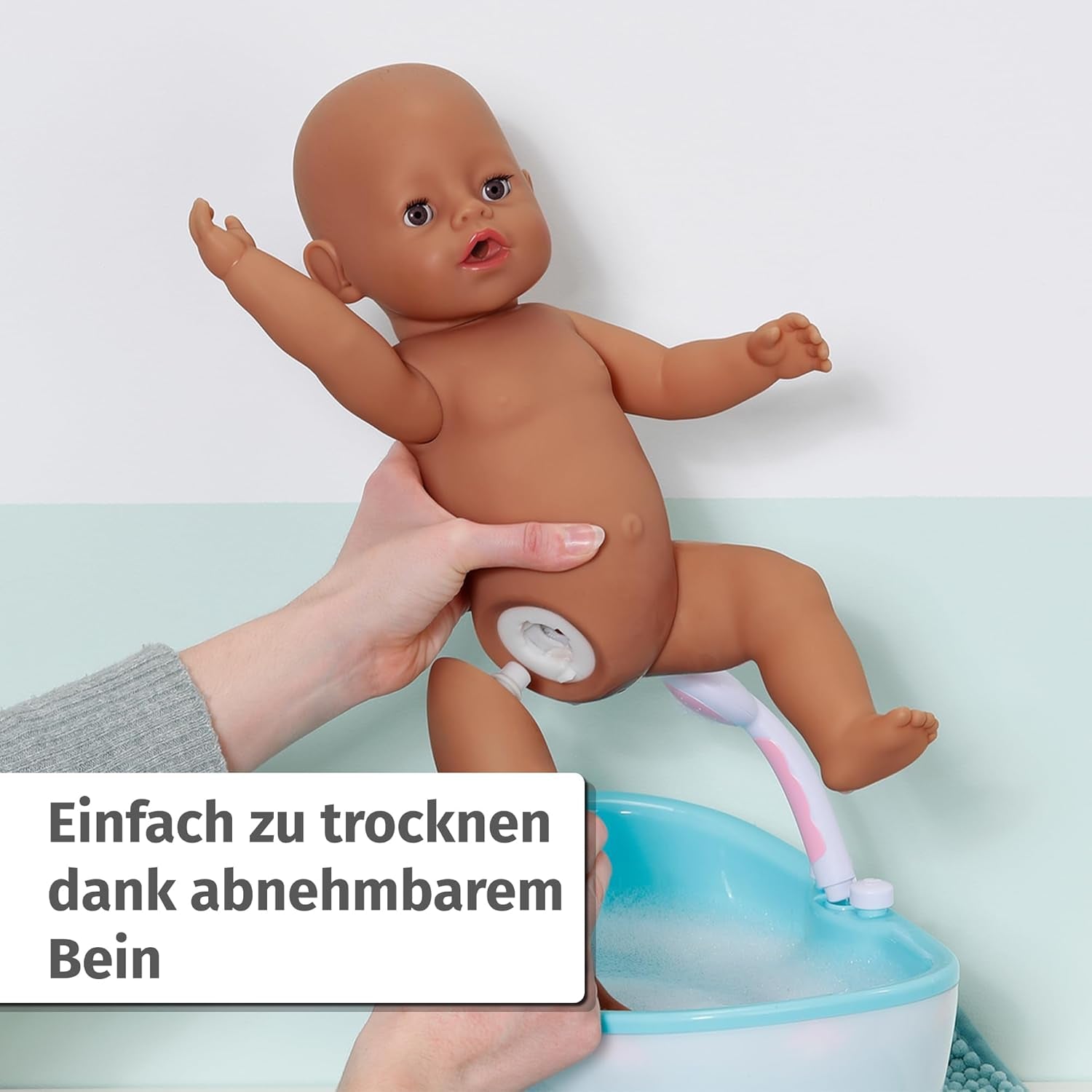 BABY Born Eva 43Cm, pop met 10 functies en accessoires, voor kinderen vanaf 3 jaar, werkt zonder batterij, grote pop 43Cm, 836408 Zapf Creation Dolls Naty Shop