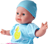 Simba 105010964 - Laura Hungry zachte pop met fopspeen, magische lepel, verdwijnfles en bord, 38 cm, babypop voor kinderen vanaf 2 jaar