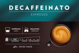 Café Royal Espresso Decaffeinato – Nespresso®-compatibele koffiecapsules, 100% Arabica, Intensität 6/12, Rainforest Alliance, cafeïnevrij, 36 capsules