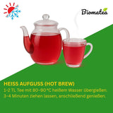 Vruchtenthee – 100 g Gearomatiseerde fruitmix met appel, hibiscus en kaneel – Ritssluitingszakje, ca. 25 kopjes – zonder toevoegingen, verpakt in Duitsland