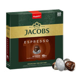 Jacobs Kaffeekapseln Espresso Intenso, Intensität 10/12, 10 x 20 Getränke, Nespresso* compatibel Kaffee Kapseln, 200 Kapseln