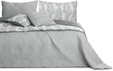 Ameliahome Sprei Sprei 170X210 Cm Dubbelzijdig Onderhoudsvriendelijk Sprei Plantpatroon Groen Wit Tropisch Bonaire Bedden en Dekens Besuche den AmeliaHome-Store Tropical Bonaire Grijs Wit 260 X 280