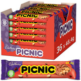 WUNDERBAR Pinda's – Karamelpindarepen individueel verpakt met knapperige stukjes pinda's – 24 x 49 g