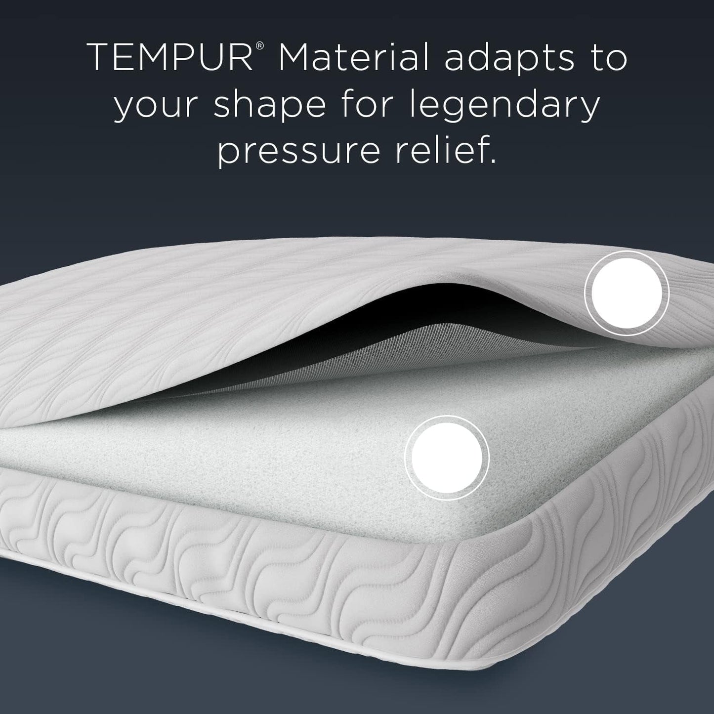 TEMPUR-PEDIC Tempur-Cloud Prohi-kussen, traagschuim, wit/weelderige tuin, kingsize standaardkussens Naty Shop