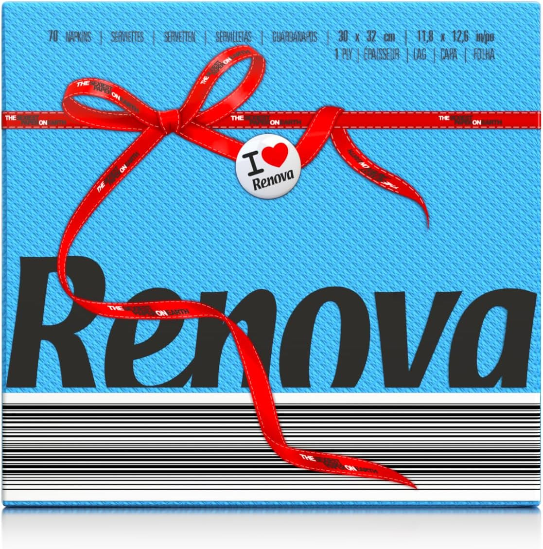 Renova papieren servetten, Red Label Blue 70 servetten