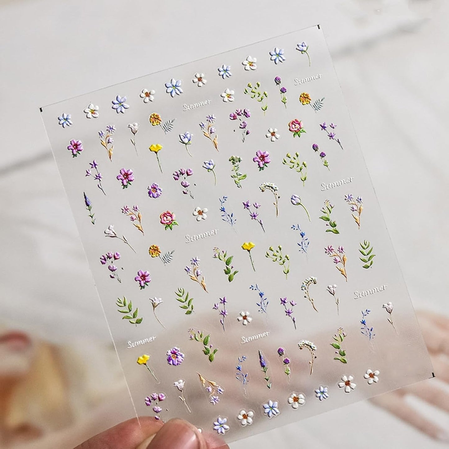 Nagelsticker Set - Selbstklebende nagelsticker, Nageldesign Zubehör, Nail Art, Nagelaufkleber Für Fingernägel, Blumen Nagelsticker, Nagel Deko