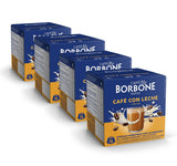 Caffè Borbone Café au Lait - 64 Kapseln - Lösliches Pulvergetränk mit Milchpulver en Instantkaffee - Compatible met Kaffeemaschinen der Marke Nescafè®* Dolce Gusto®*