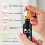 Biologische haargroeiolie 5% - Oplossing voor extern gebruik - Haargroei en verdikking - Voor haarverlies bij mannen en dunner wordend haar - Reactiveert krimpende follikels - Nauwkeurige pompdispenser, 60 ml haarverzorging Naty Shop