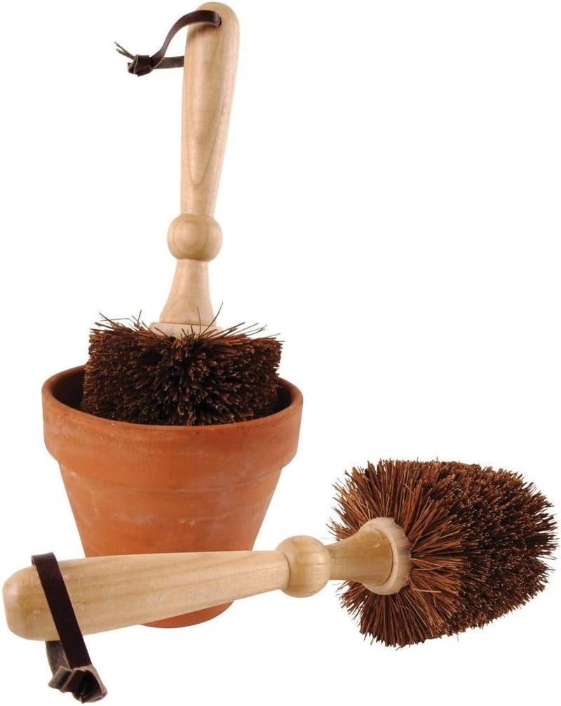Potten, borstel voor plantenbakken, schoonmaakborstel, rond, ca. 11 cm x 11 cm x 29 cm