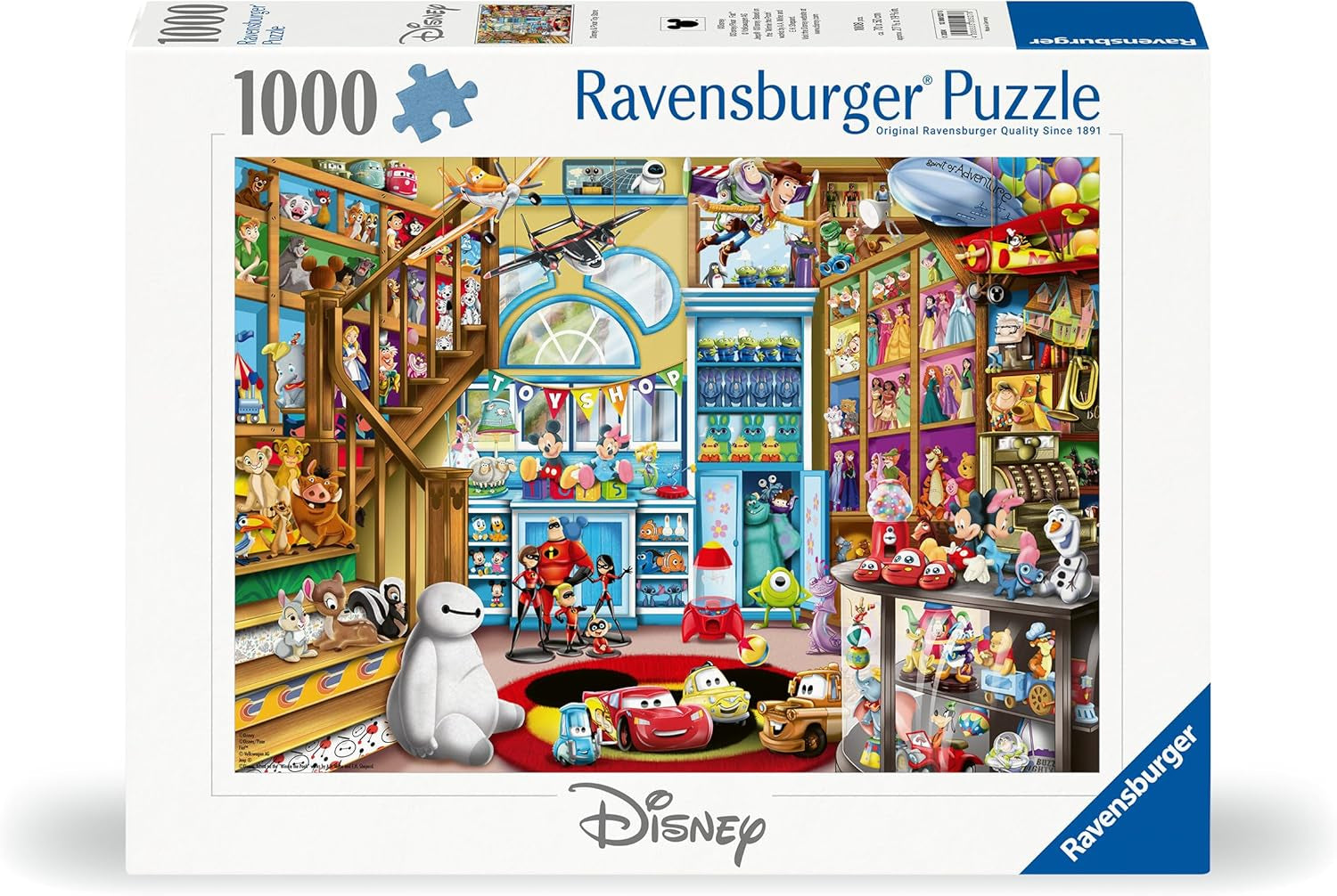 Ravensburger Puzzel 12000527 - In de speelgoedwinkel - Disney puzzel van 1000 stukjes voor volwassenen en kinderen vanaf 14 jaar Puzzel Naty Shop