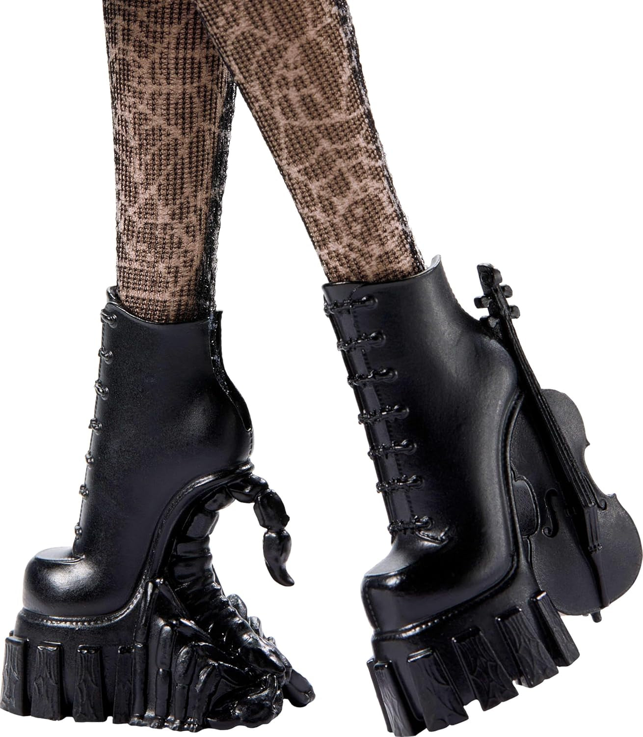 Monster High Wednesday Puppe en Accessoires, Wednesday Addams Sammelfigur in Nevermore Academy Uniform met Eiskaltem Handen en Rugzak, Puppenstandaard, HXJ04
